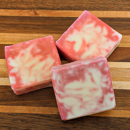Peppermint Candy Cane Goat's Milk Soap