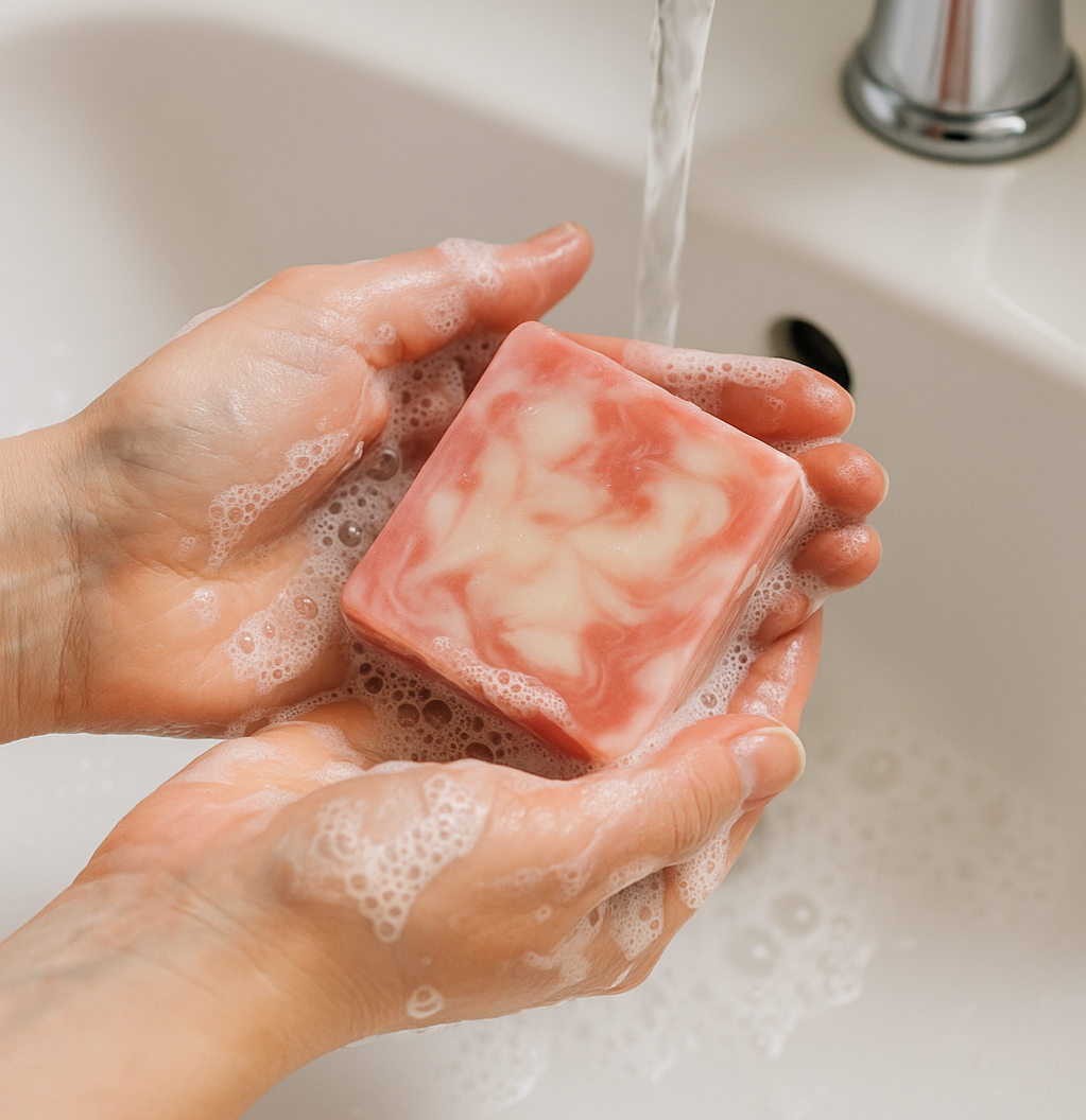 Peppermint Candy Cane Goat's Milk Soap